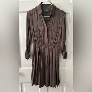 Maeve Midi Dress Size XS Light Brown 3/4 Sleeve